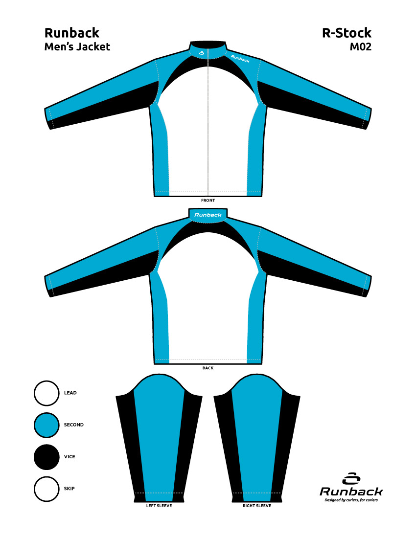 Runback Curling Jacket Stock Design M02