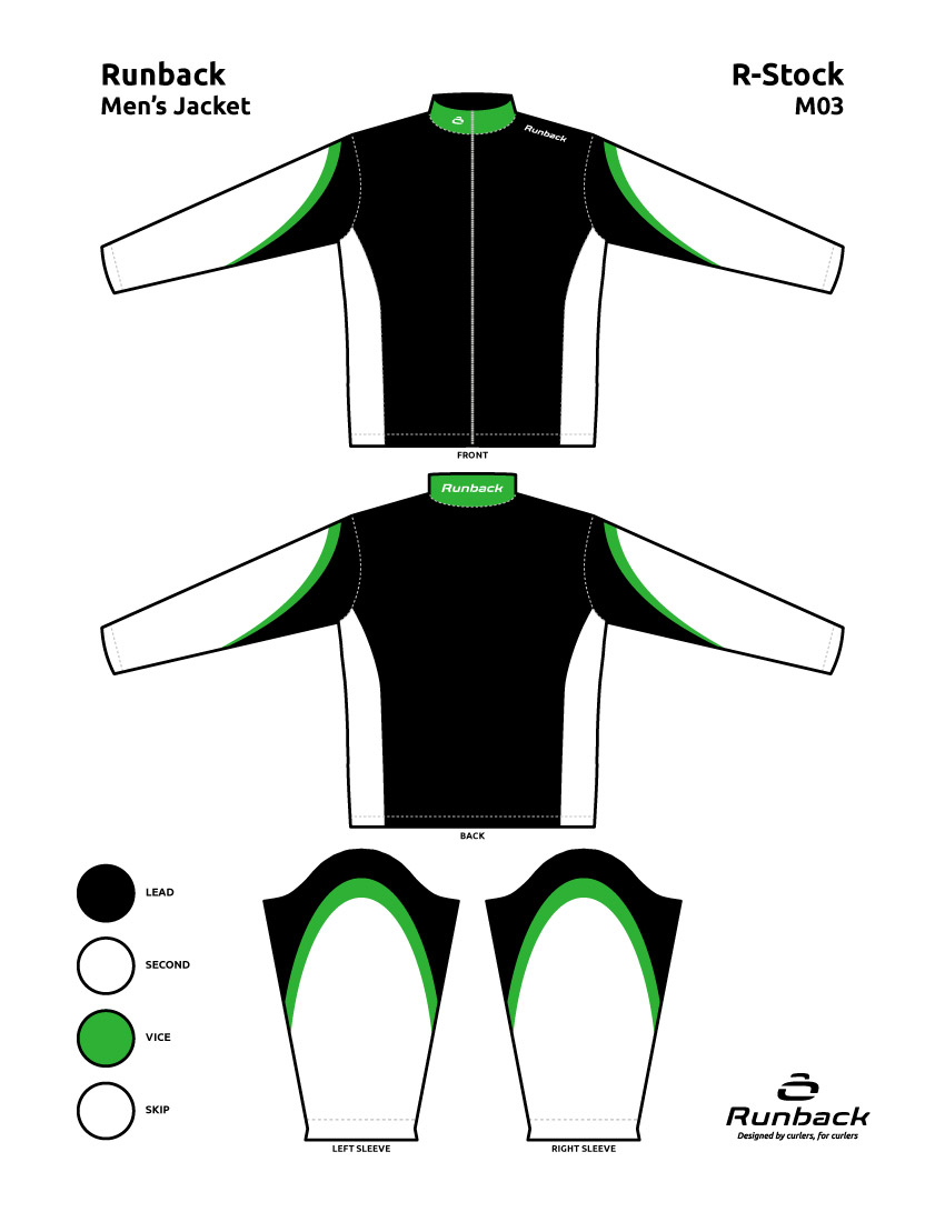 Runback Curling Jacket Stock Design M03