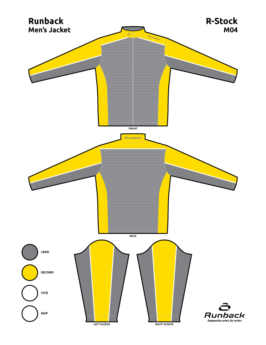 Runback Curling Jacket Stock Design M04