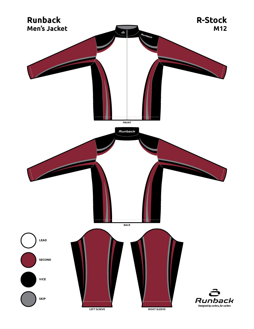 Runback Curling Jacket Stock Design M12