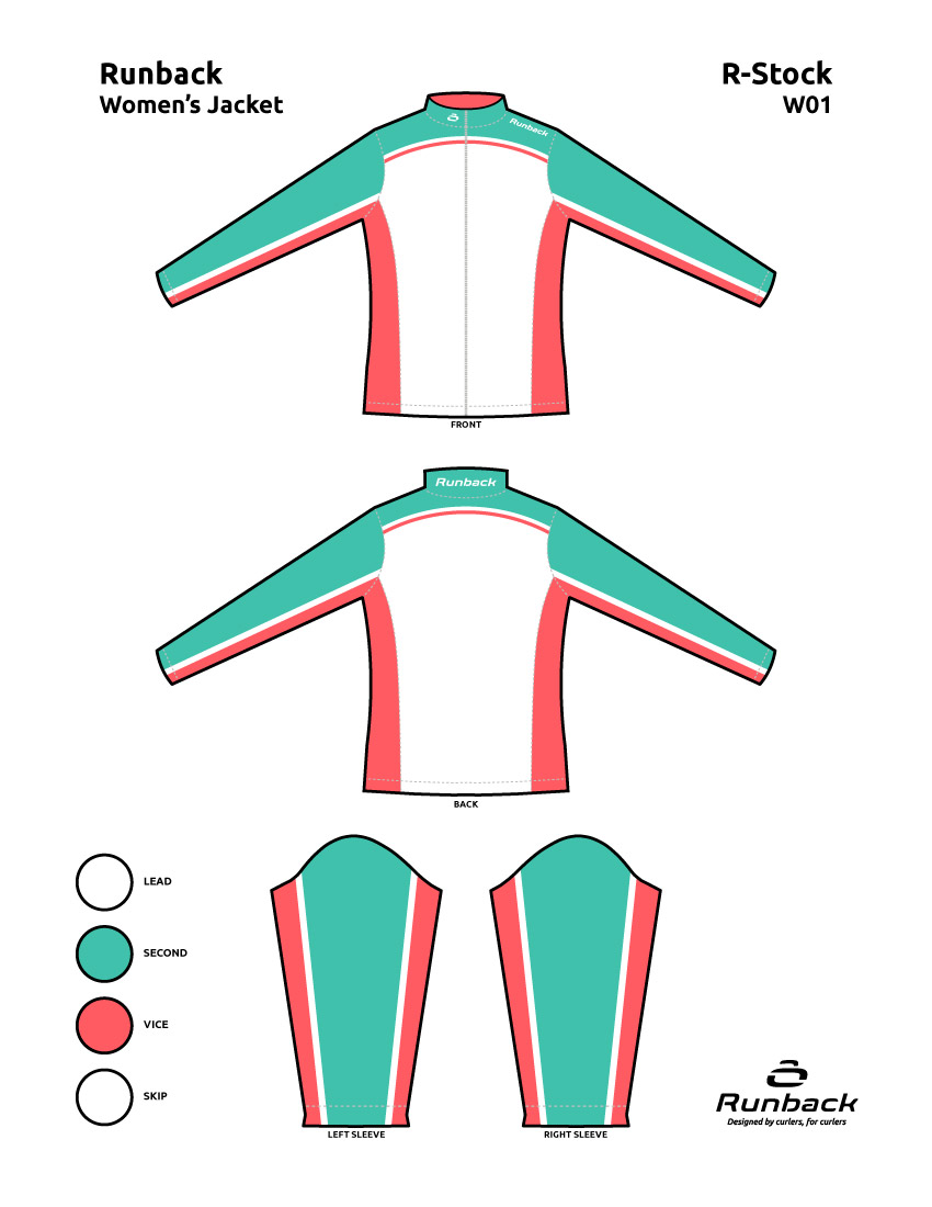 Runback Curling Jacket Stock Design W01