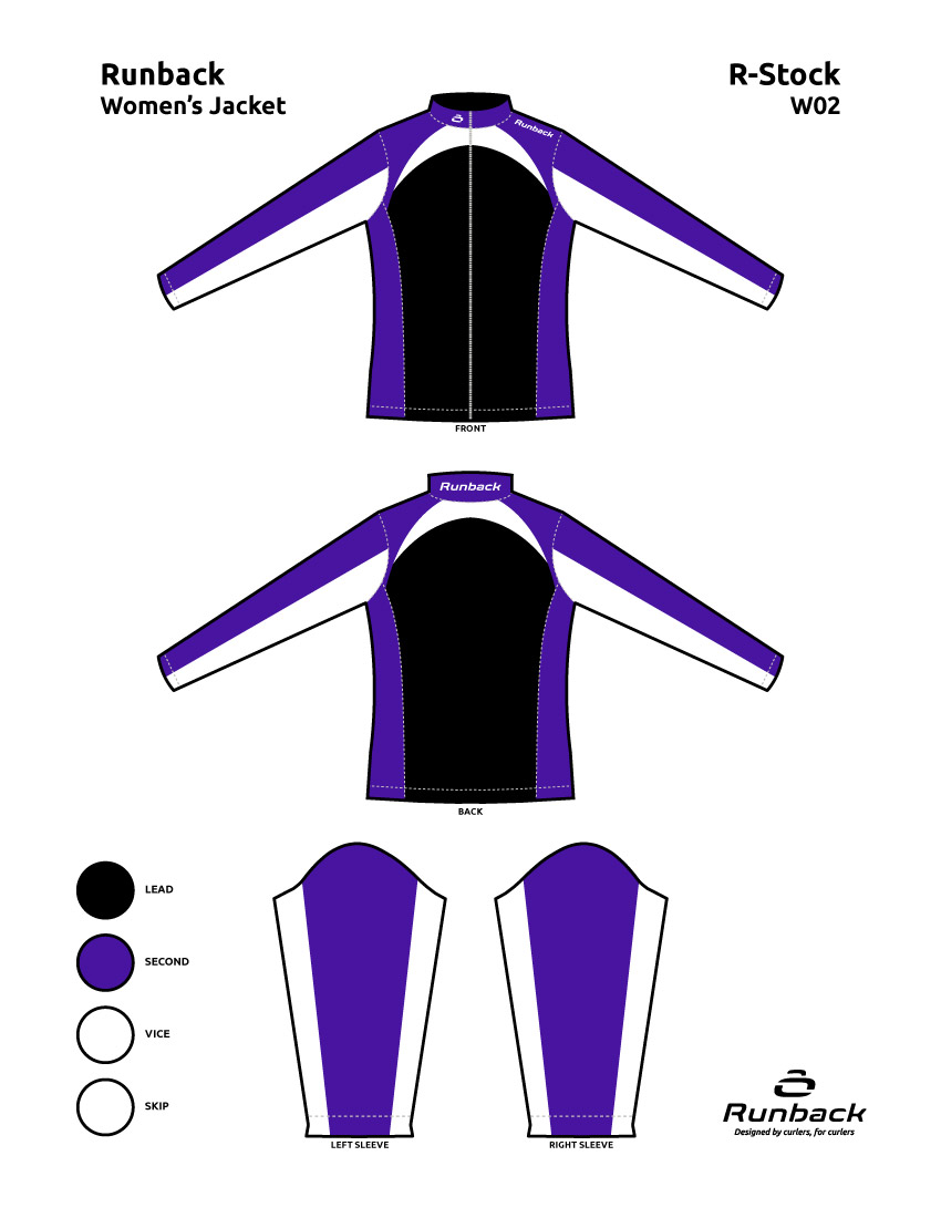 Runback Curling Jacket Stock Design W02