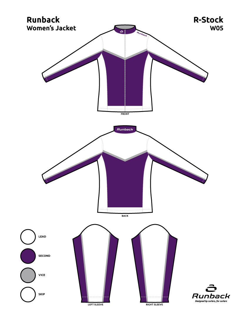 Runback Curling Jacket Stock Design W05