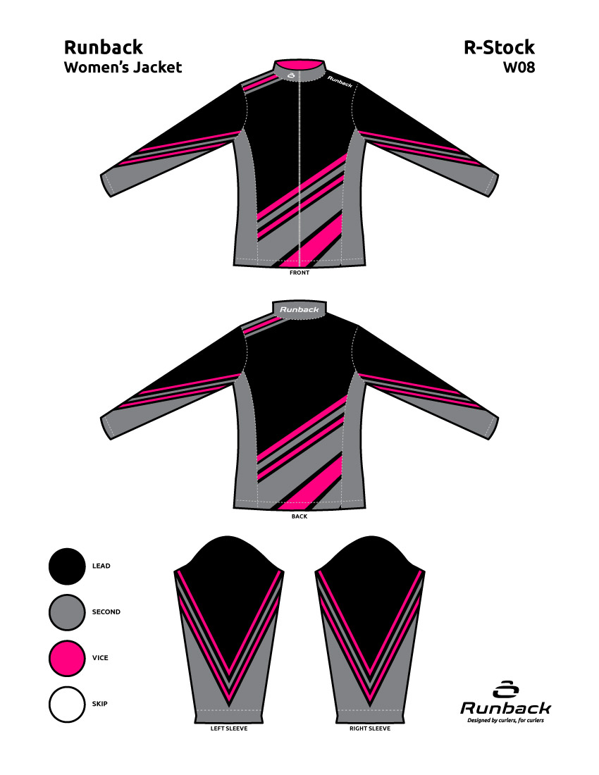 Runback Curling Jacket Stock Design W08
