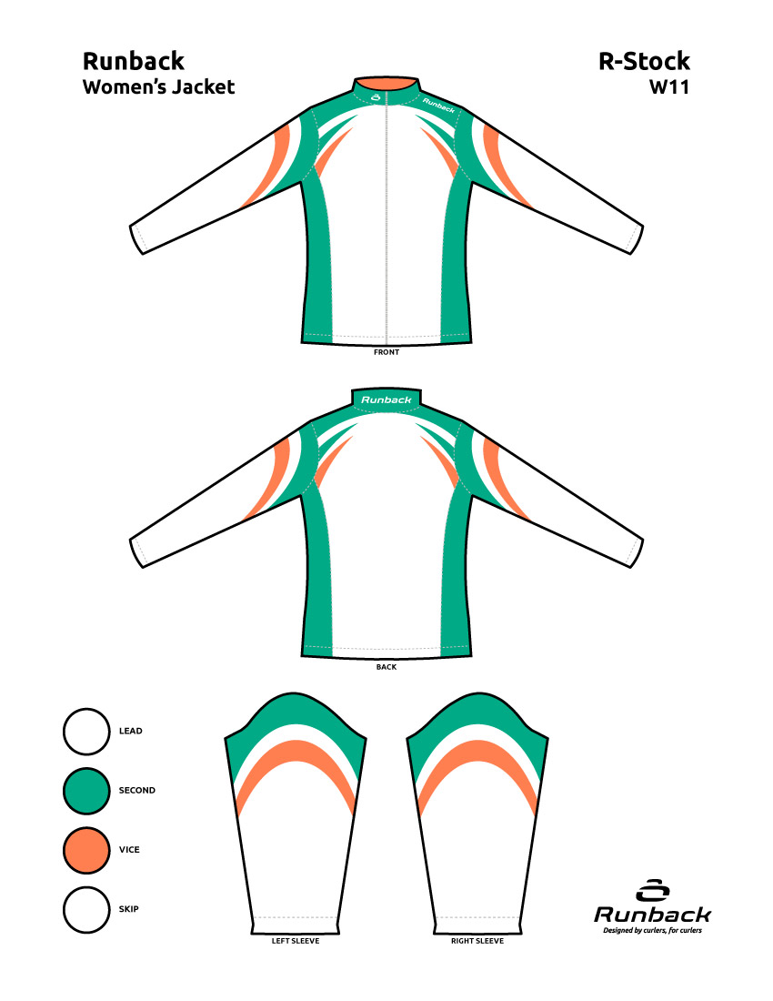 Runback Curling Jacket Stock Design W11