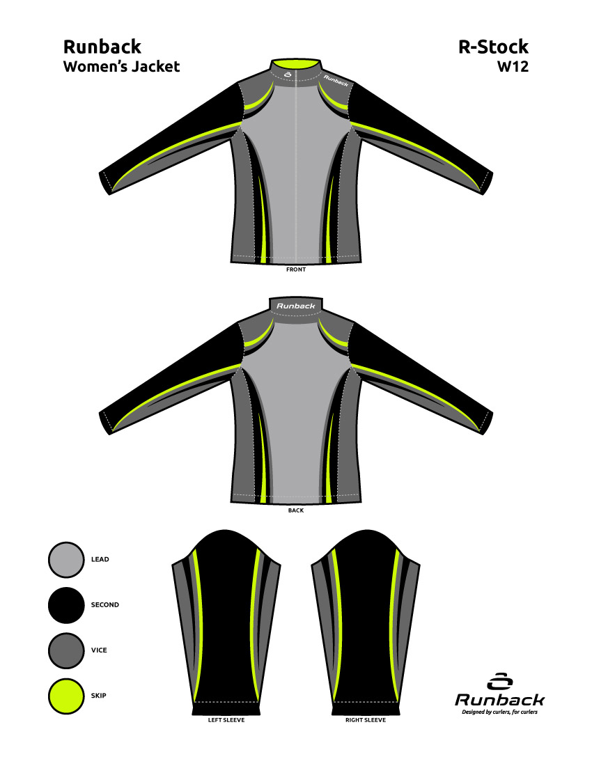 Runback Curling Jacket Stock Design W12