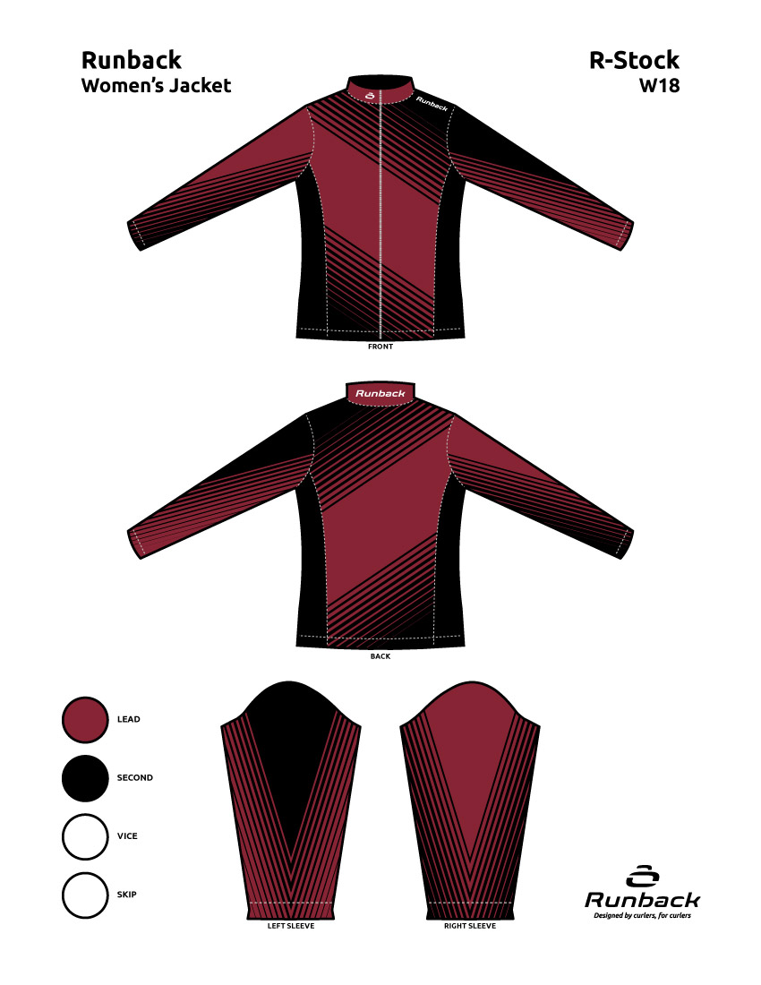 Runback Curling Jacket Stock Design W18